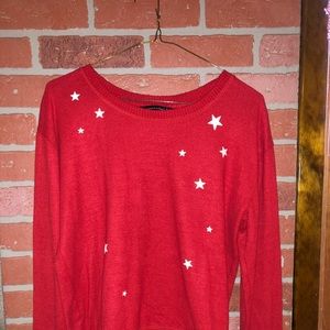 Abercrombie & Fitch Red Star Pullover Sweater